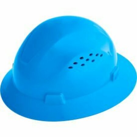 SELLSTROM MANUFACTURING Jackson Safety Advantage Full Brim Hard Hat, Vented, 4-Pt. Ratchet Suspension, Blue 20822